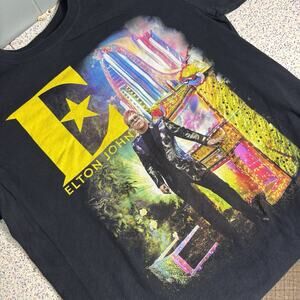 2018 Elton John Farewell Yellow Brick Road Band Your Music Shirt Large Concert